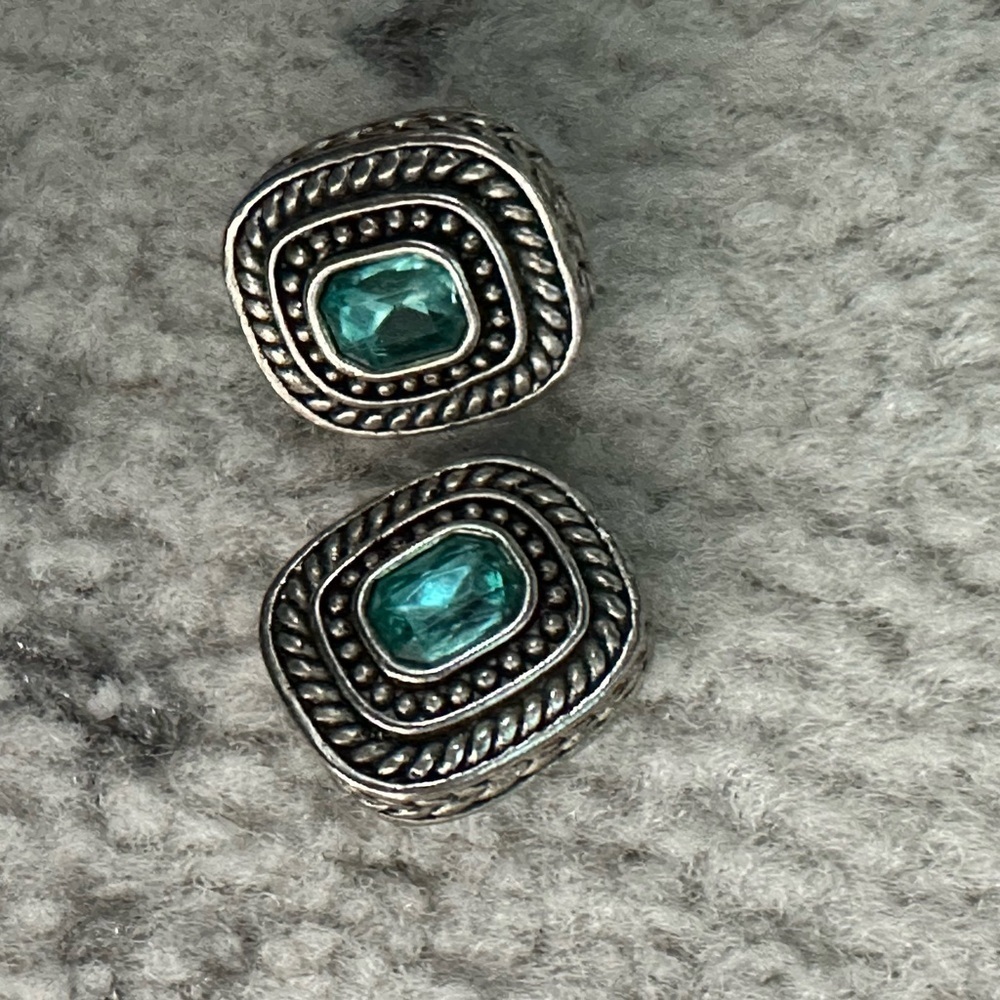 worn once Brighton aquamarine earrings